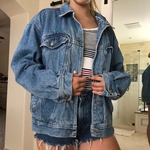 Oversized denim jacket